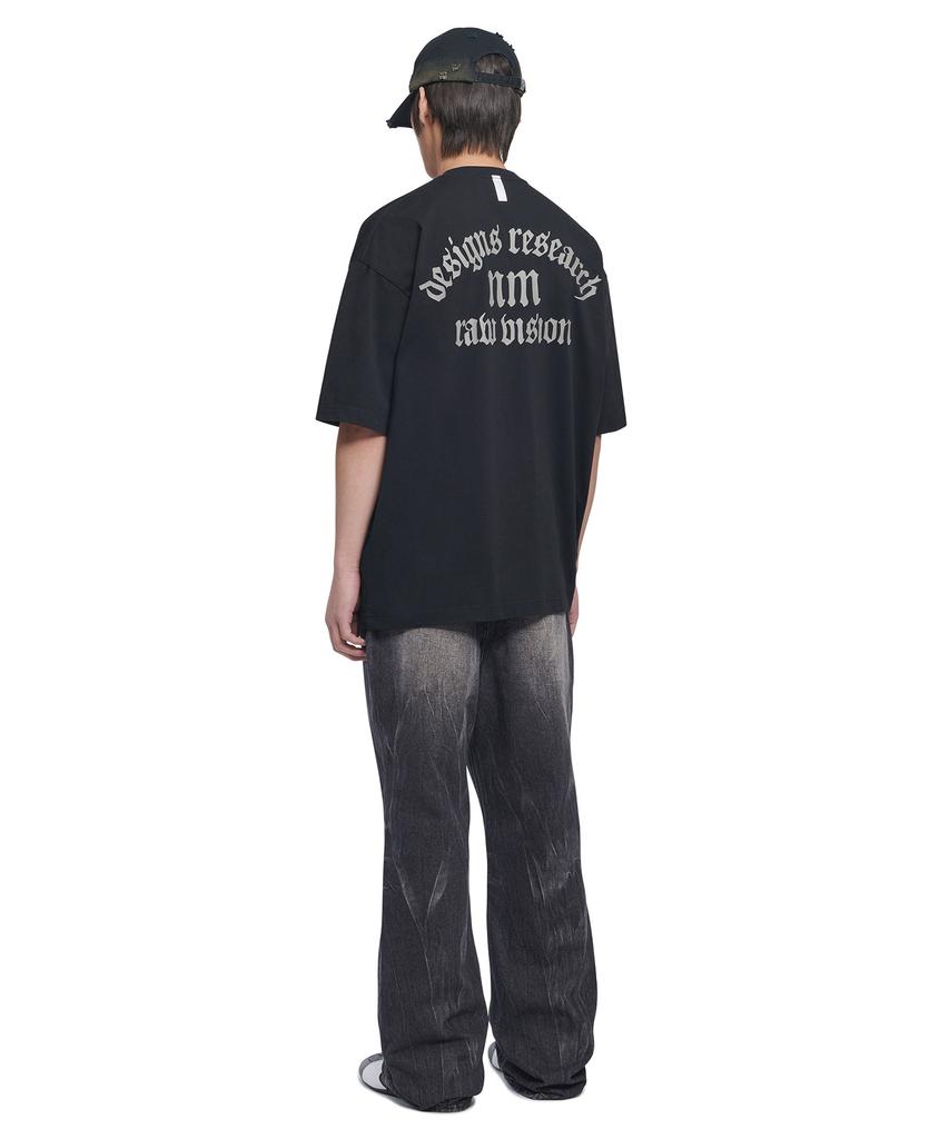 Nomaenyueol R.V Arch Logo T-Shirt - Black