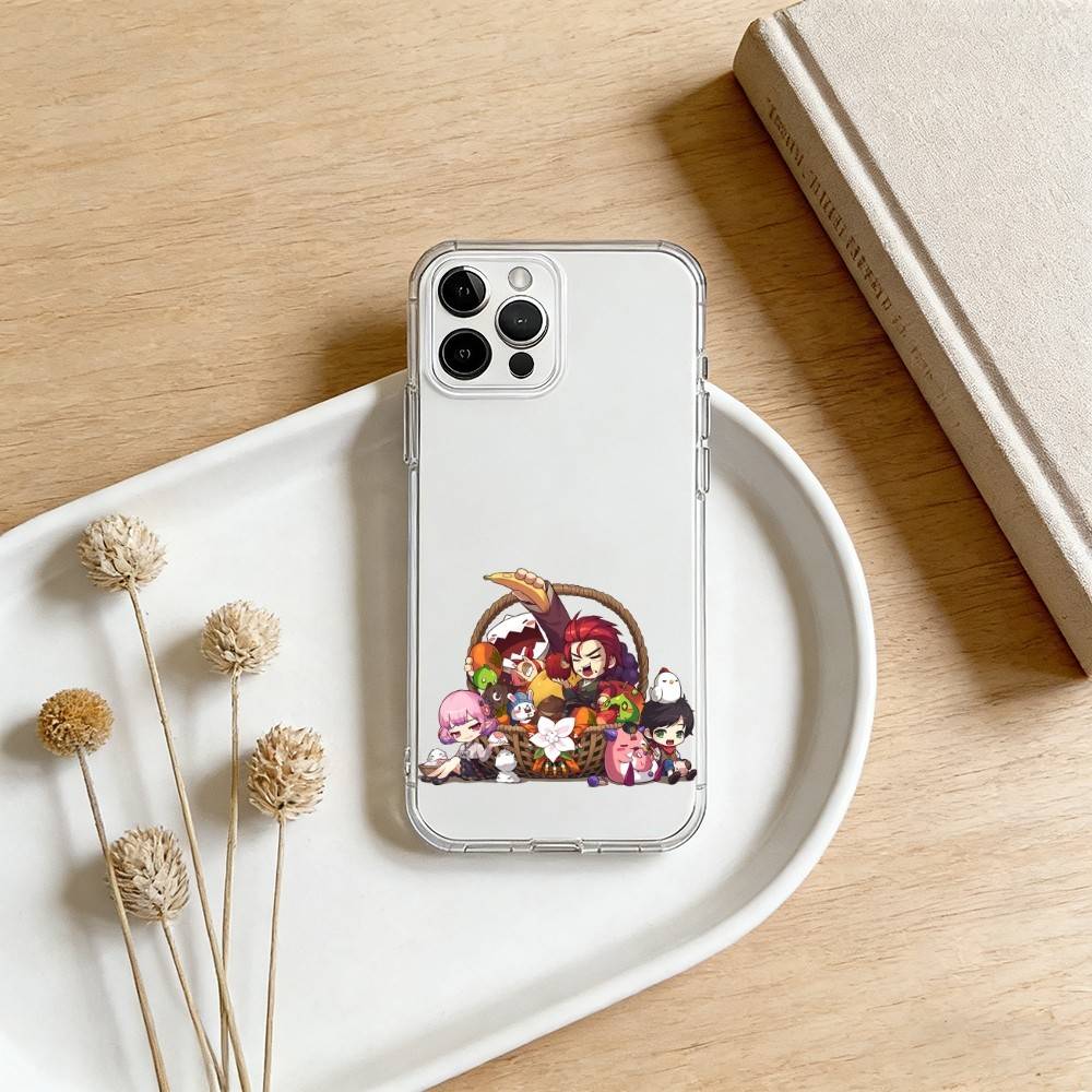 Game M-Maple S-Story-MS Phone Case For iPhone 17 16 15 14 13 12 11 Mini Pro Max Plus Transparent Cover