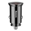 Car Charger Baseus Circular Pd Qc4.0+ 5A 30W (Black)