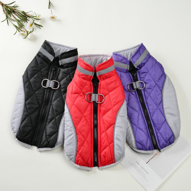 Pet Dog Clothes Autumn Winter Warm Coat For Small Medium Dogs Cat Reflective Waterproof Puppy Vest Jacket Chihuhua Pug Outfits