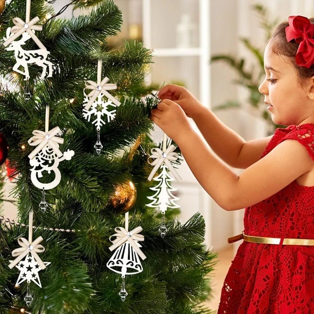 2026 Reindeer Christmas Decoration Snowman Snowflake Tree Ornament Icicle Pendant Christmas Tree