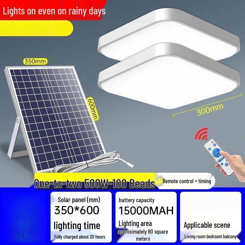 UOSU 400W Square Solar Ceiling Light