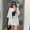 Süßes und cooles Wind-Ripped Kurzarm-T-Shirt Damen-Oberteil Sommer 2025 Neues lockeres Mode-Design Nischen-Basicshirt