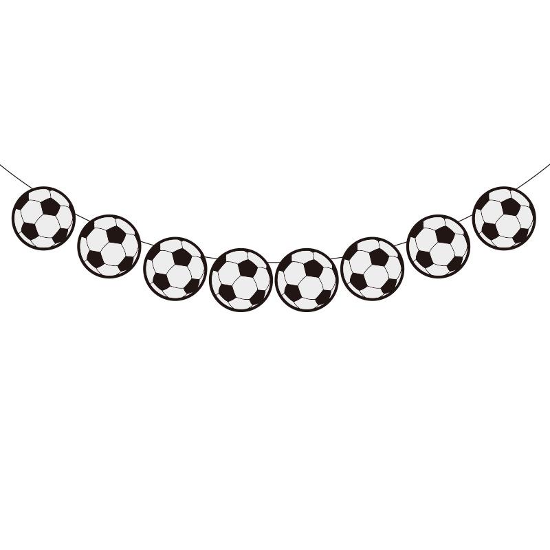 Sport Theme Party Banner Football Basketball Hanging Paper Garland Kids Boys Happy Birthday Party Decoration Favors Supplies