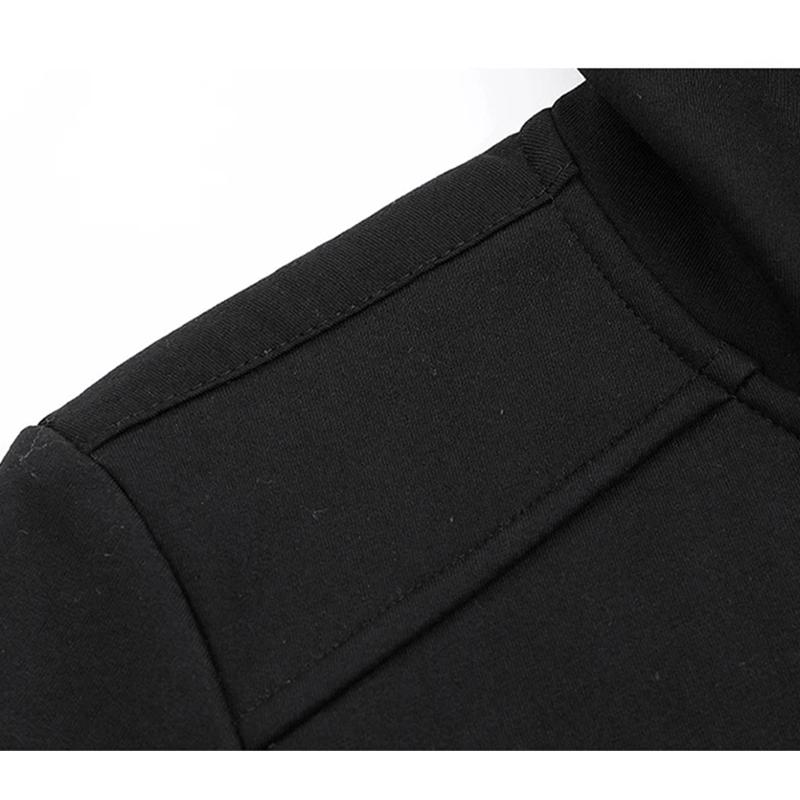 Fleece Men Casual Sports Set Winter Cashmere Tracksuit Male Hoodie Pants Thicken Windproof 2 Pieces Set