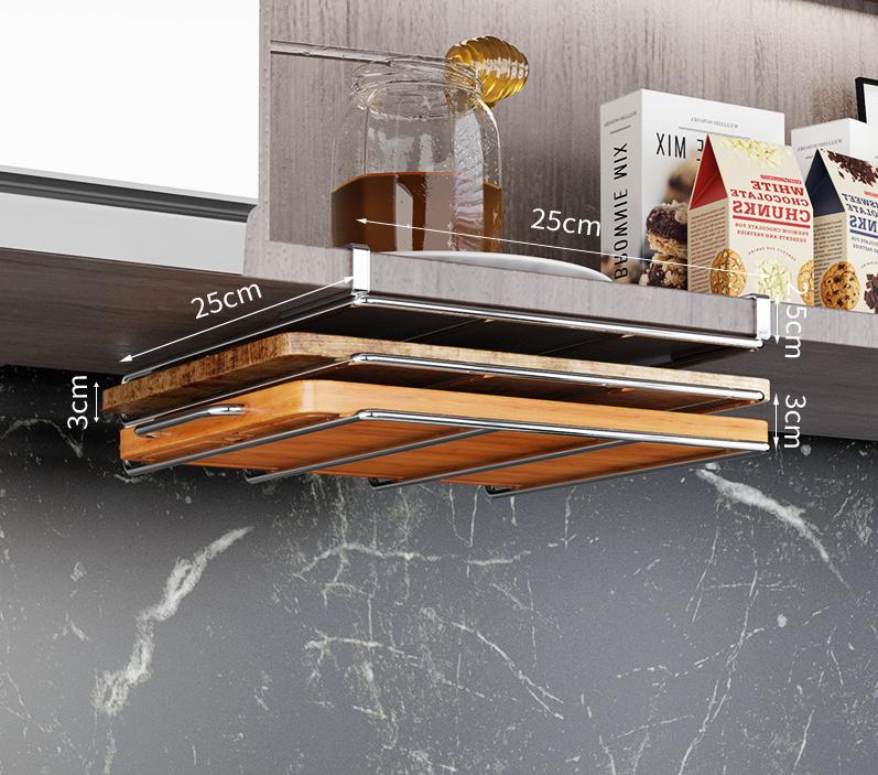 Hängendes Regal für Stielgläser zur Unterschrankmontage Barhänger Glas Kelch Eisenregal Barwerkzeug Eisen Weinregal Glashalter