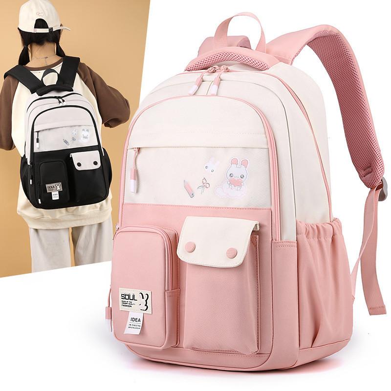 Nylon Material Cute Animal Pattern Printed Lightweight School Backpack For Boys And Girls