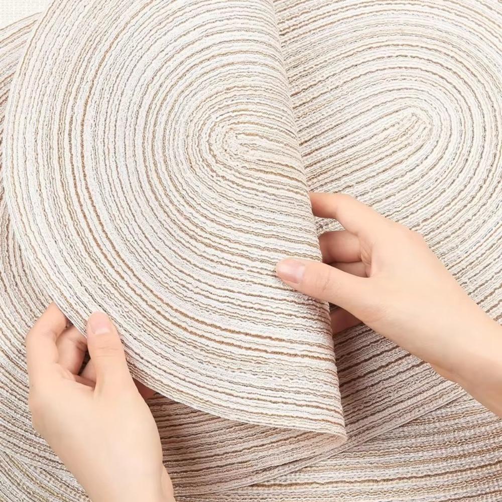 Washable Heat Resistant Pad Hand-woven Braided Table Place Mats  for Dining Table