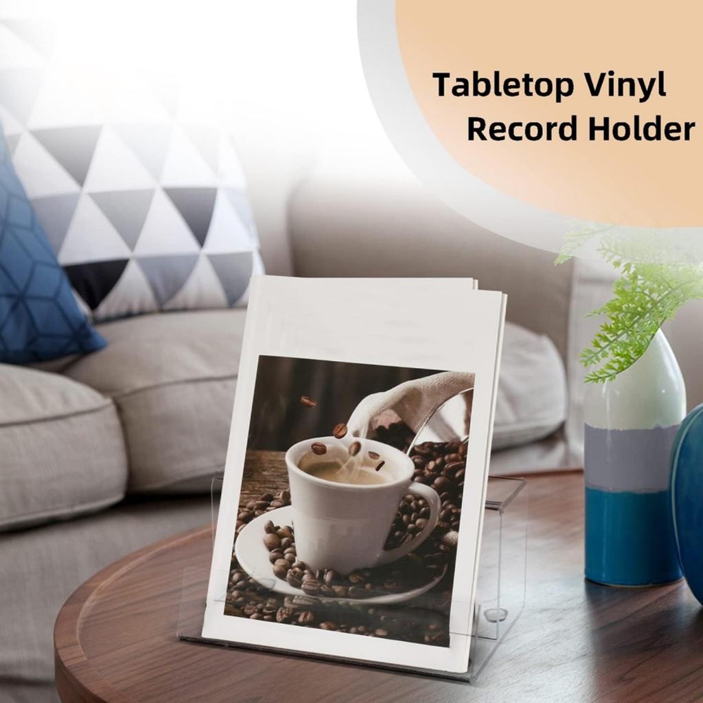 Vinyls Record Storage Bracket Vinyls Record Holder Vinyls Record Desktop Display Stand Acrylic Record Rack for Home