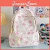 Star Printed Cute Girl Backpack For School And Daily Use Made Of Nylon
