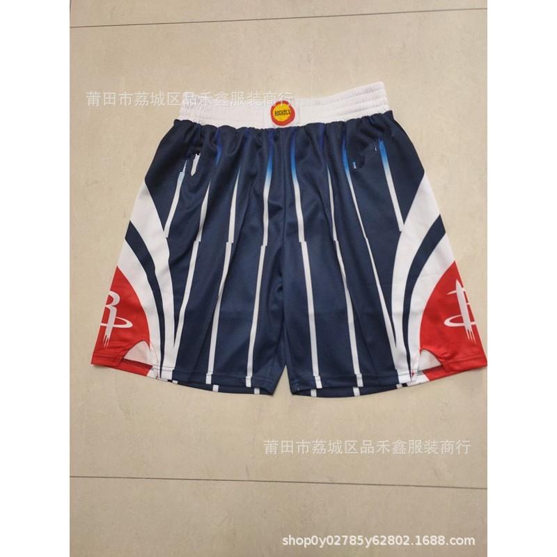 Men Women Basketball Shorts NBA Team City Edition Cotton Athletic Performance Pants Sportswear