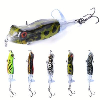1Pcs 9,5 cm/11g Topwater Frosch Angeln Lockt Rotierenden Schwanz Harten Köder Bass Forelle Angeln Haken Werkzeuge