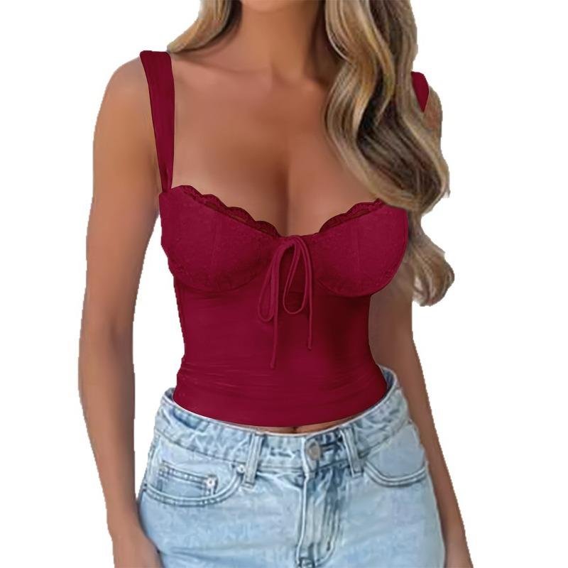 Sexy Style Lace T-shirt Women's Spring and Summer