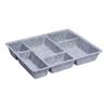 Felt Drawer Organizer Tray Container Space Saving Multifunctional Separator 6 Grids for Cabinets Tabletop Toys Jewelry Makeup