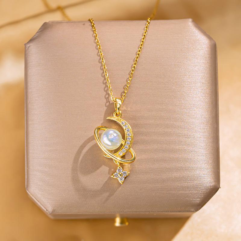 Retro Butterfly Flower Pendant Fashion Titanium Steel Choker Necklace Irregular Versatile Women