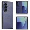For Samsung Galaxy Z Fold7 5G Case Crocodile Texture Leather Coated Hard PC Phone Cover