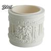 Environmentally Friendly Planter Pot Small Column Vintage Planter Mini Roman Embossed Flower Greek Relief Plant Pot Pillar Shaped Container