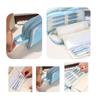 Five Fold Layer Pencil Bag Pen Case Folding Drawer Multi Slots Handle Storage Pouch for Stationery
