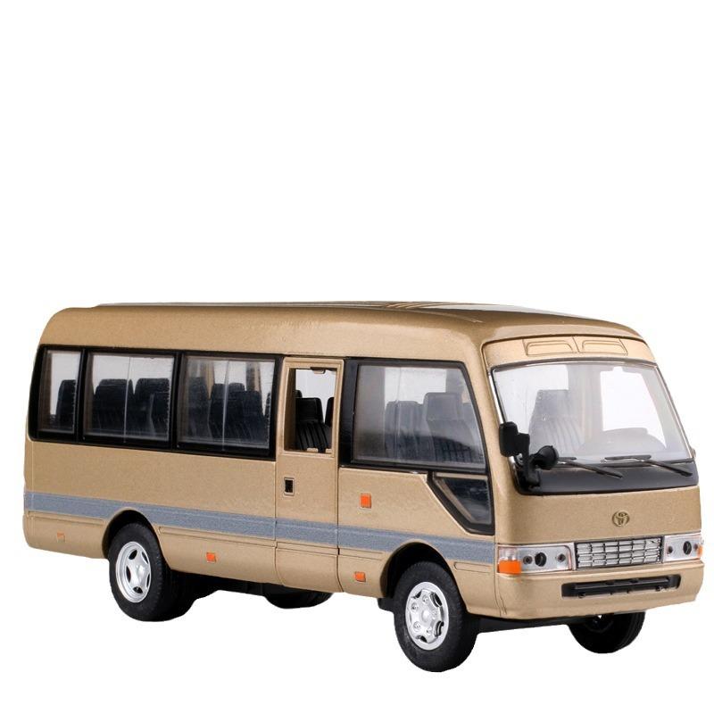 

1:32 Toyota Coster Автобус Легкосплавный Автомобиль Автобус Игрушечный Автомобиль Huili Акустооптический В Коробке золотой