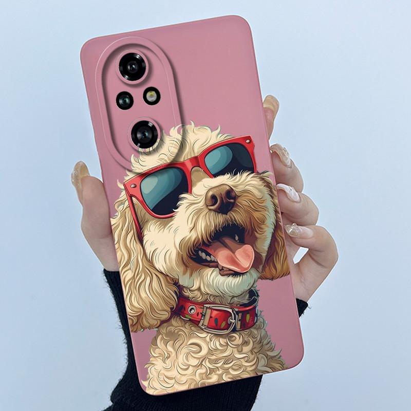 Cartoon Case For Honor 200 100 Honor200 Honor100 Pro Lite 5G Liquid Silicone Camera Lens Protector Phone Case Soft Back Cover