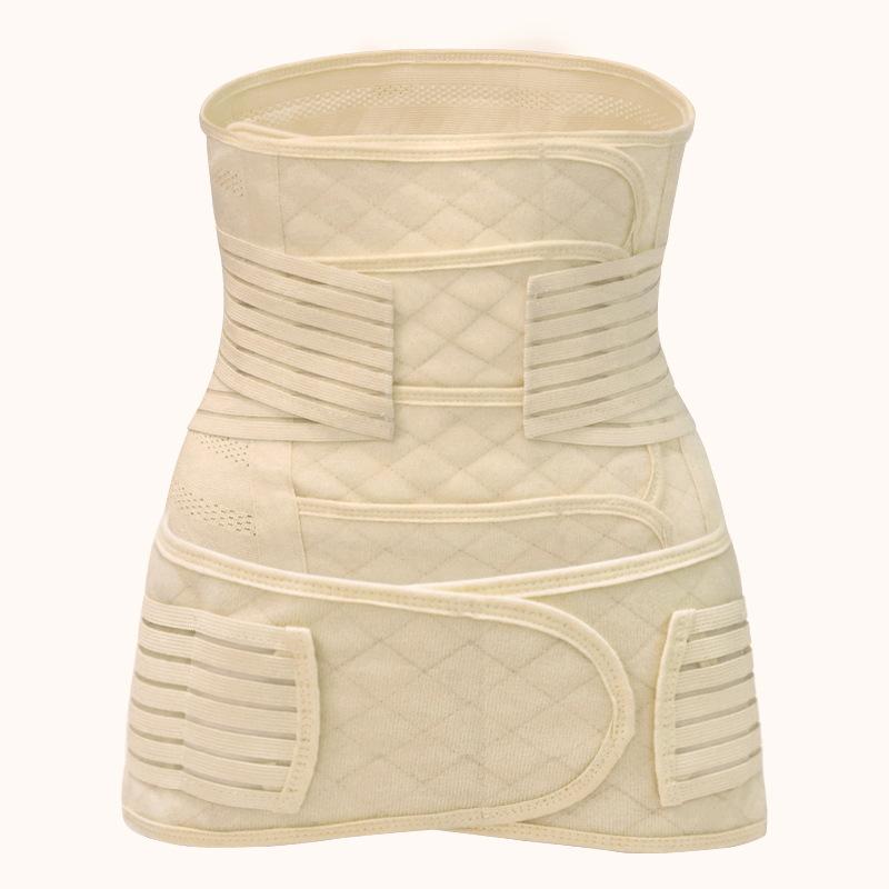 Breathable 4 Panel Postpartum Belly Band Set Soft All Season Waist Shaper Belt for C Section Natural Birth Women Care