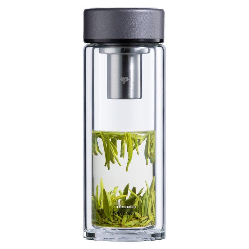 WANXIANG Double-Layer Glass Water Cup