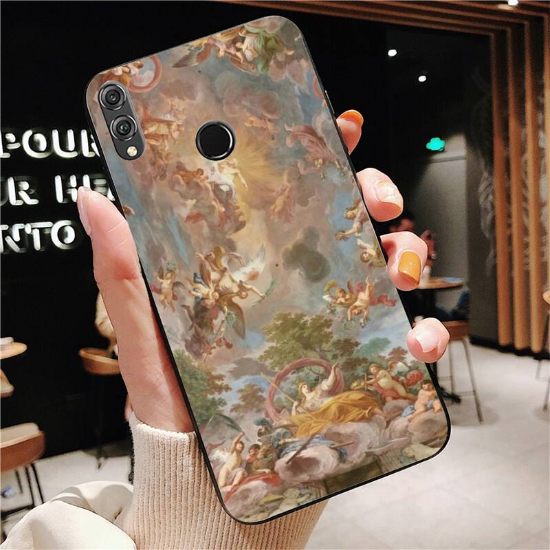 Renaissance art Painting Phone Case For Huawei Honor 7A 7C 8 8x 9 10 20lite Fundas Coque for Honor 10i 20i Capa
