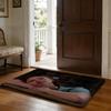 Pearl2022 Horror Film Floor Mat Soft Flannel Absorbent Mat Non-Slip Rug Home Bedroom Bathroom