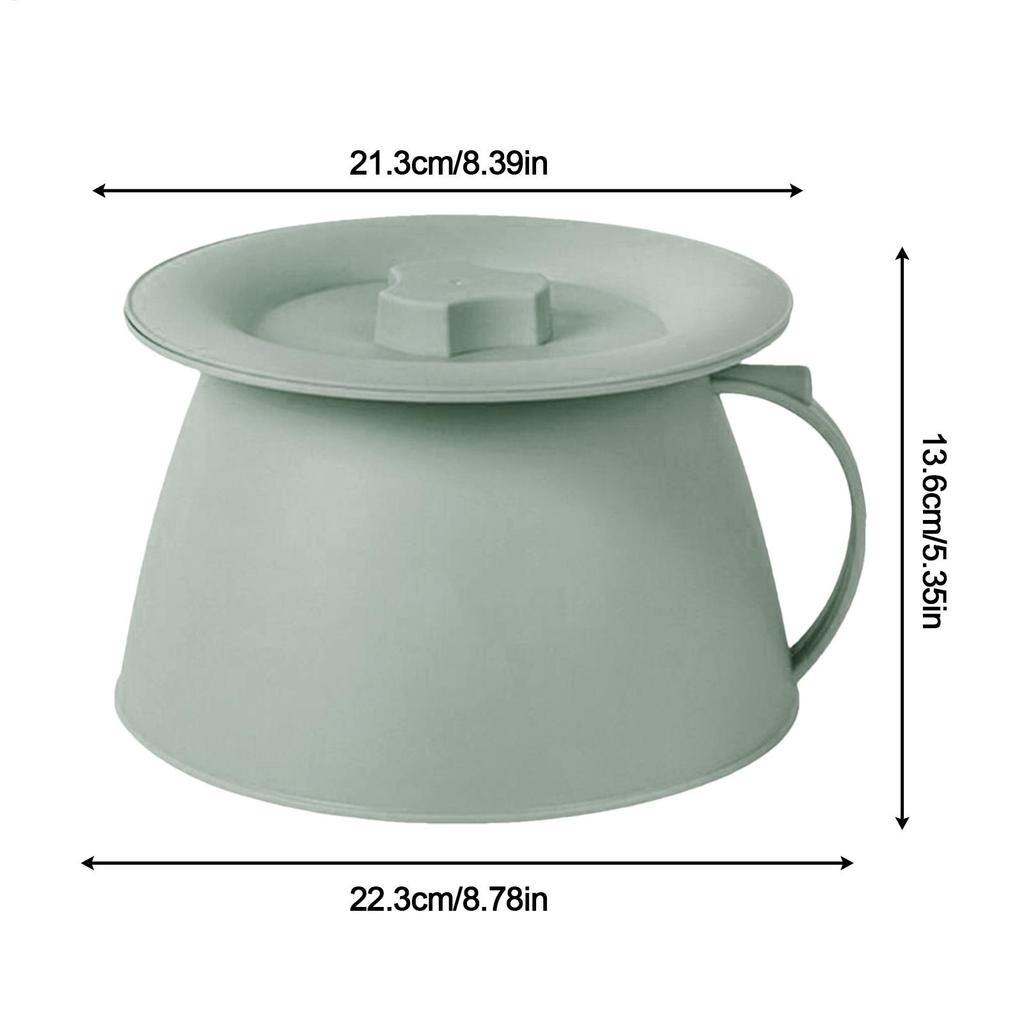 Orinatoio da esterno 1.5L Vaso da pipì con coperchio e manico per uomini Secchio da camera per uomini Gioventù Donne Marito Figlia Figlio Moglie Ragazzi Famiglia