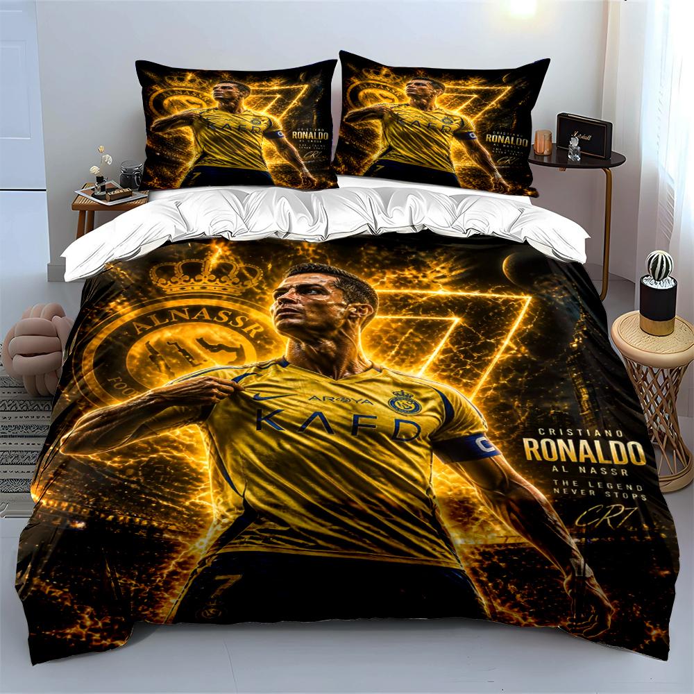 """Set Biancheria da Letto Stella del Calcio""" Set Biancheria da Letto""" (1 copripiumino, 2 federe, piumino non incluso)