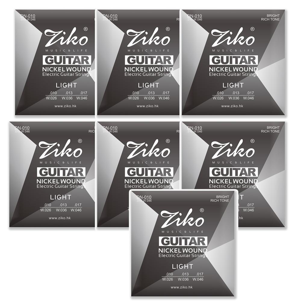 ZIKO 6Strings Electric Guitar Strings DN-010 Premium Steel Core Nickel Wound Play Real Heavy Metal Rock Guitarra Strings Parts