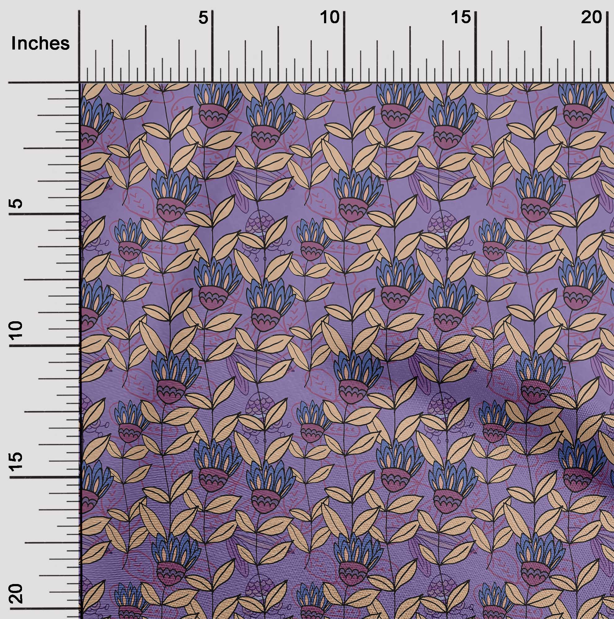 

oneOone Georgette Viscose Black Fabric Abstracts Craft Projects Decor Fabric Printed By The Yard 42 Inch 42 Inch Wide - Viscose Chiffon фіолетовий