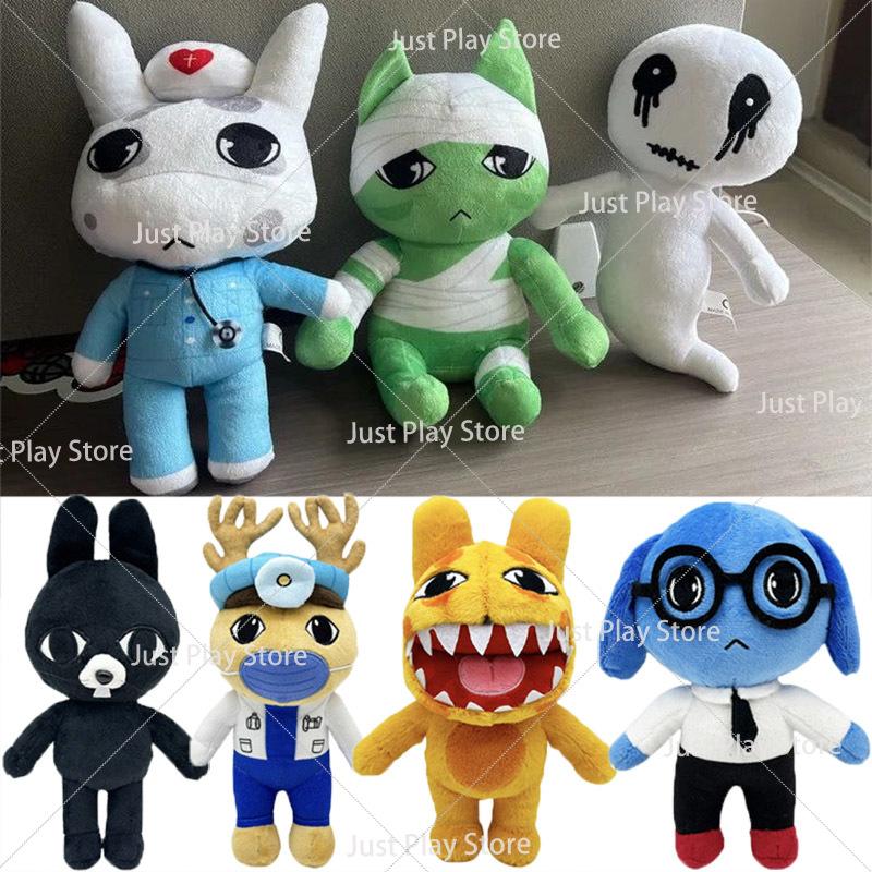 Horror Animal Hospital Plush Toys Blue Dog Penguin Bunny Plushie Doll Cute Animal Game Peripherals Collectible Stuffed Figure