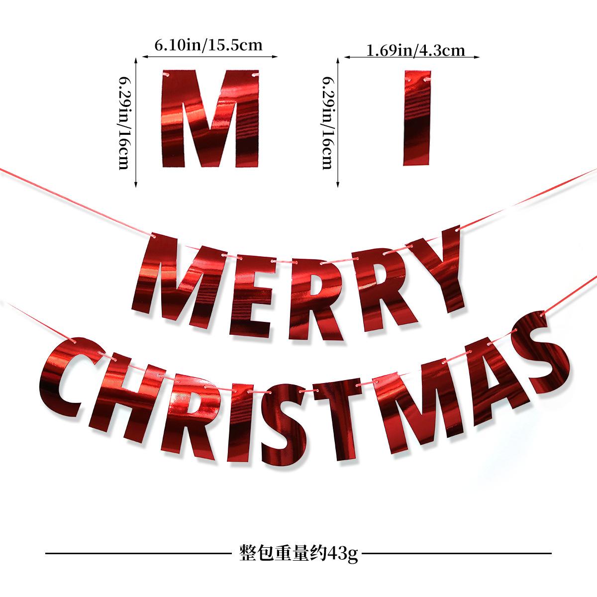 

Christmas Day Banner Merry Christmas Red Letter Light Board Pulling Flag Snowflake Latte Custom Red light board merry christmas