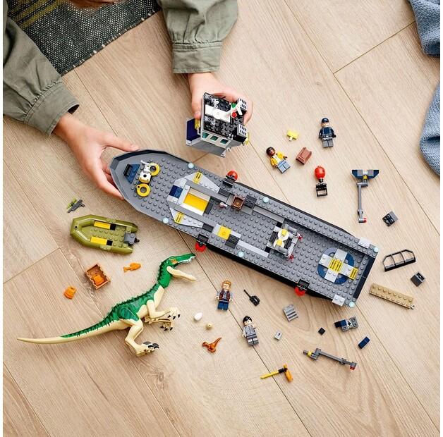 LEGO Jurassic World 76942 Динозавр Барионикс и побег на лодке