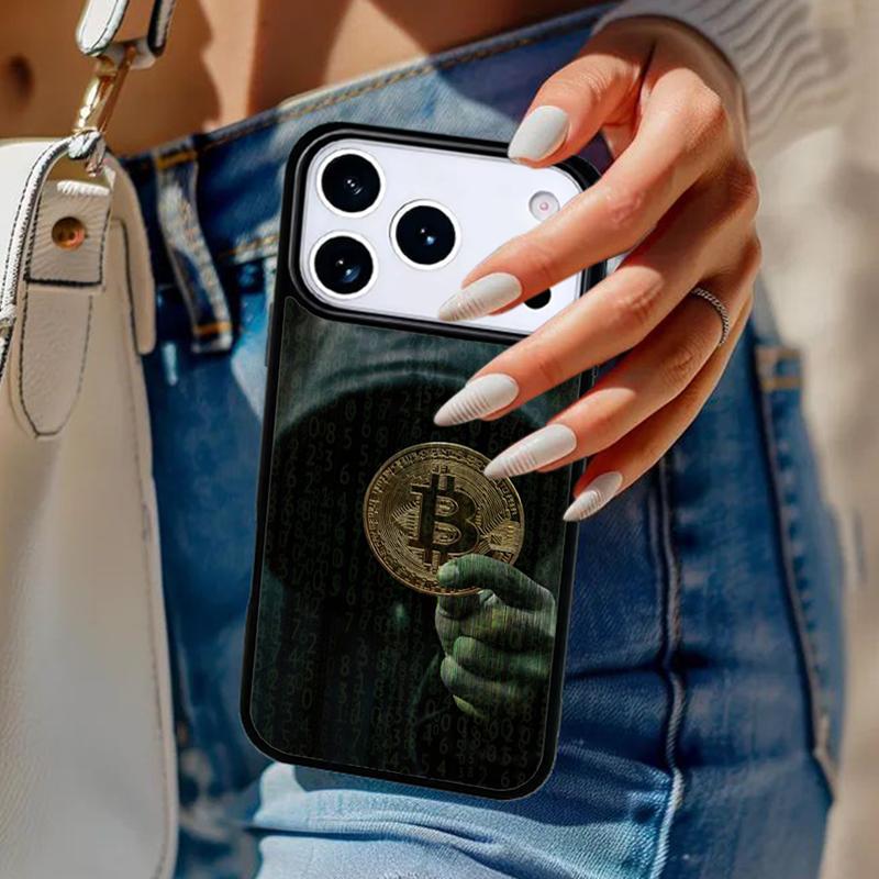 

Bitcoin BTC Phone Case For iPhone 17 Air 14 15 13 12 Max Cover For Apple 14 15 16 16e 11 Pro Max Plus Coque iPhone 12pro max