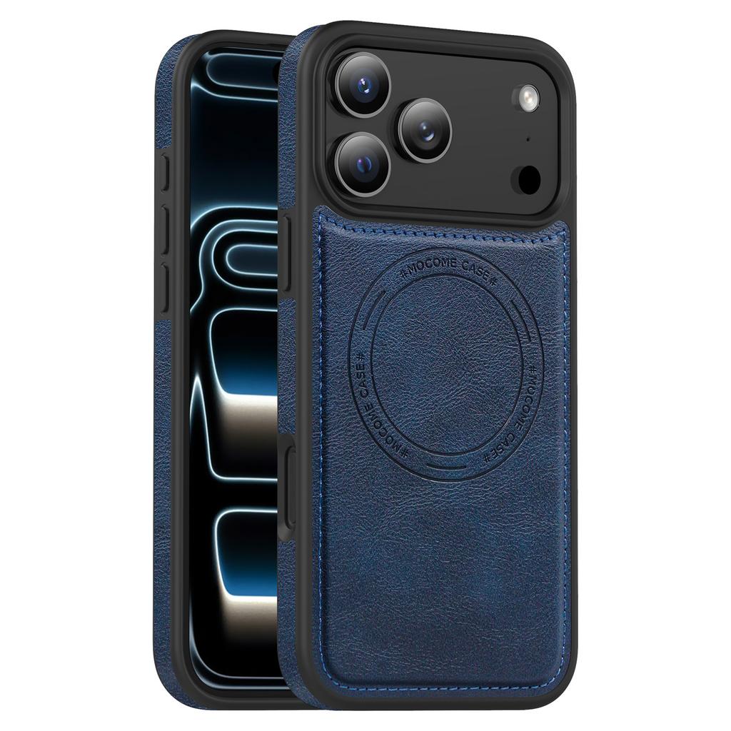 For iPhone 17 Pro Max Case Compatible with MagSafe Leather Back Phone Cover