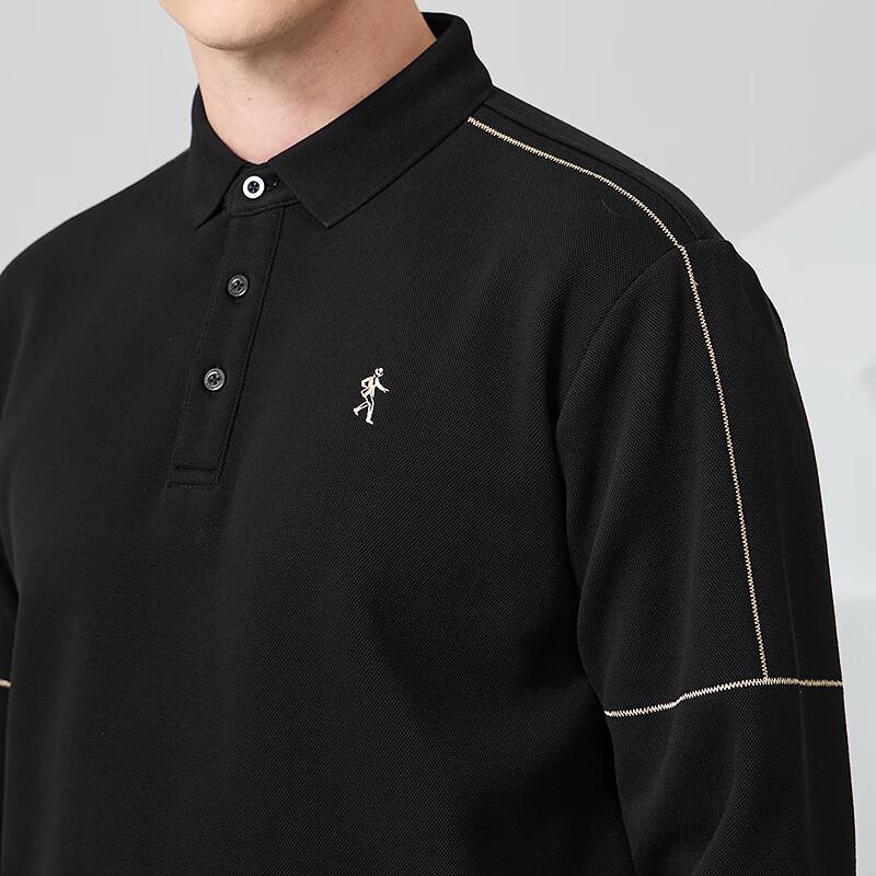 Men's Fashion Embroidered Sweatshirt with Exposed Stitching