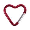11Pcs Heart-Shaped Aluminum Alloy Carabiner, 44*40mm Love-Themed Clip for Backpacks/Water Bottles, Lightweight  Hanging Buckle, 5kg Load-Bearing