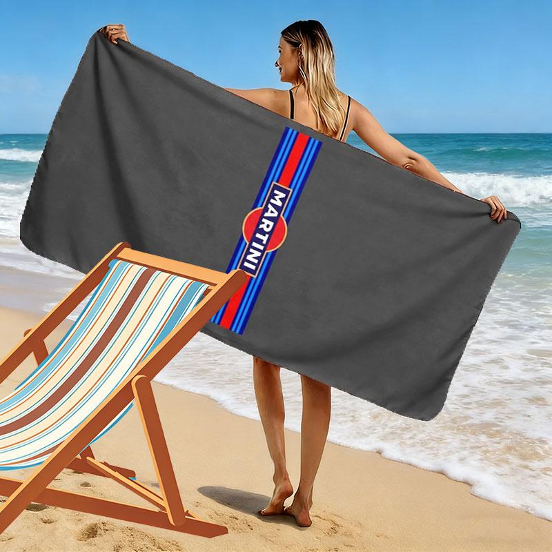 Asciugamano da Spiaggia Stampa Martini Racing, Asciugamano Grande Morbido ad Asciugatura Rapida per Spiaggia Campeggio Nuoto