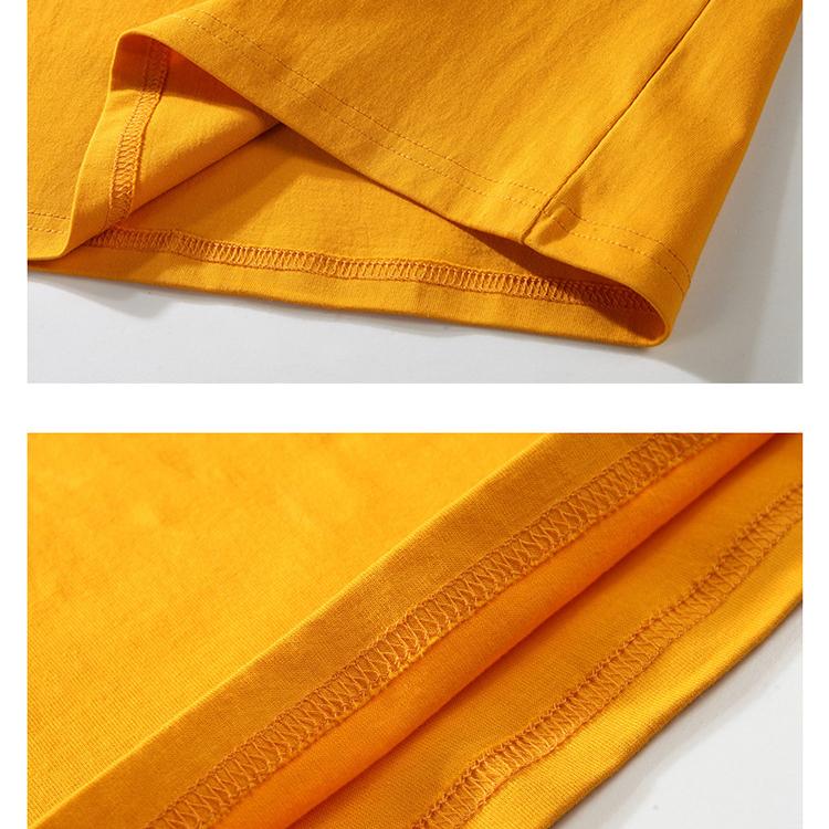 Men Summer Loose Short Sleeve Letter Printed Pullover Brathable Cotton T-shirt