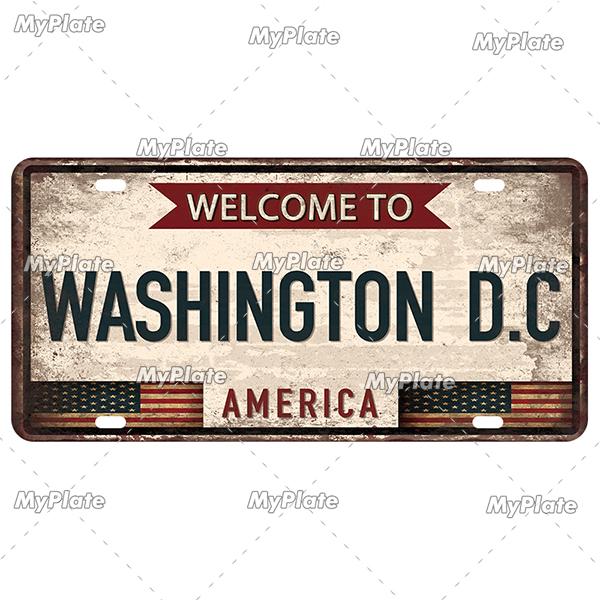 [MyPlate] Country City Style 15x30CM Plate Vintage Metal Sign Plaque Tin Sign Man Cave Decoration Bar Sign Club Poster Gift