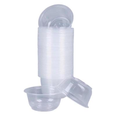 OIMG Disposable Round Takeaway Bowls with Lids