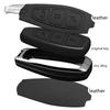Auto Zinc Alloy Genuine Leather Key Fob Cover Case Mount Fit For Ford Fiesta Iv Focus Galaxy Fusion Mondeo Iv B-Max C-Max S-Max Kuga Ecosport