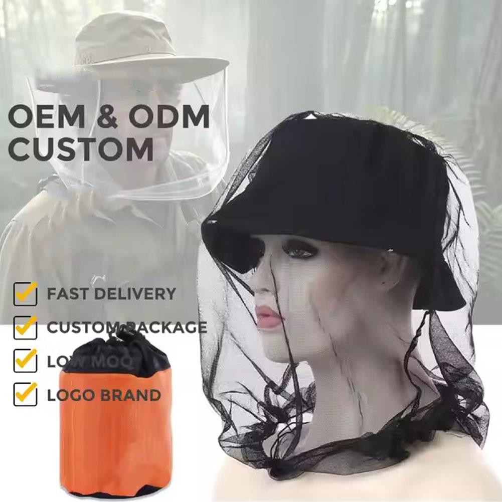 Mosquito Net Repellent Hat Bug Mesh Head Fishing Cap Kit Fishing Hike Men Travel Tackle Clothes I1R3