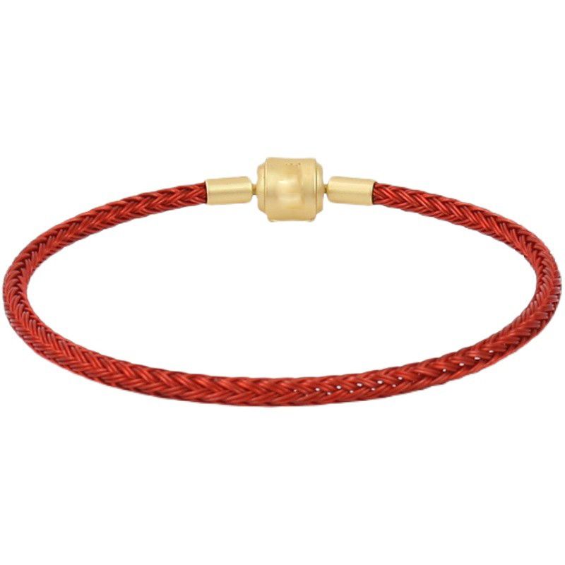 

Hong Kong Version Waterproof Zhou Sheng Replace Original Quality Wire Rope Red Circumference 17cm Finished