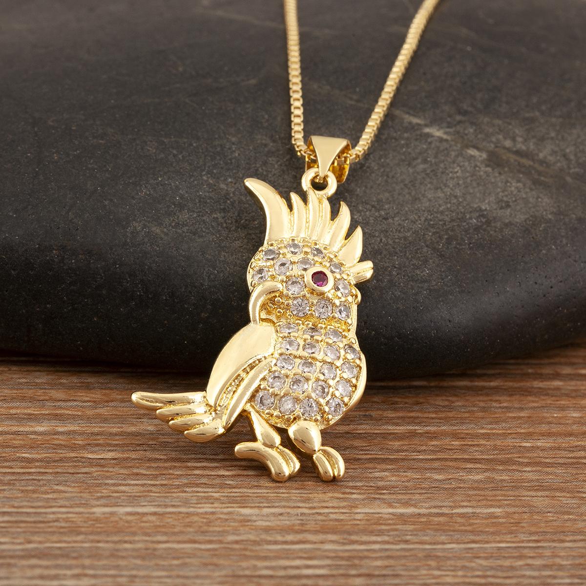 Nidin Hot Sale Eagle/Wing/Feather Shape Personality Pendant Necklace For Female Male Hip-Hop Style Clavicle Chain Jewelry Gifts