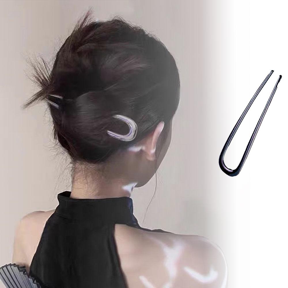 Simple U Shaped Hairpin Fashionable Hair Jewelry Accessories Metal Hair Sticks French Hair Clips Pins for Women Wholesale