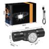 Head Lamp Aluminum Alloy Lightweight Waterproof Super Bright TYPE C Rechargeable LED Headlight