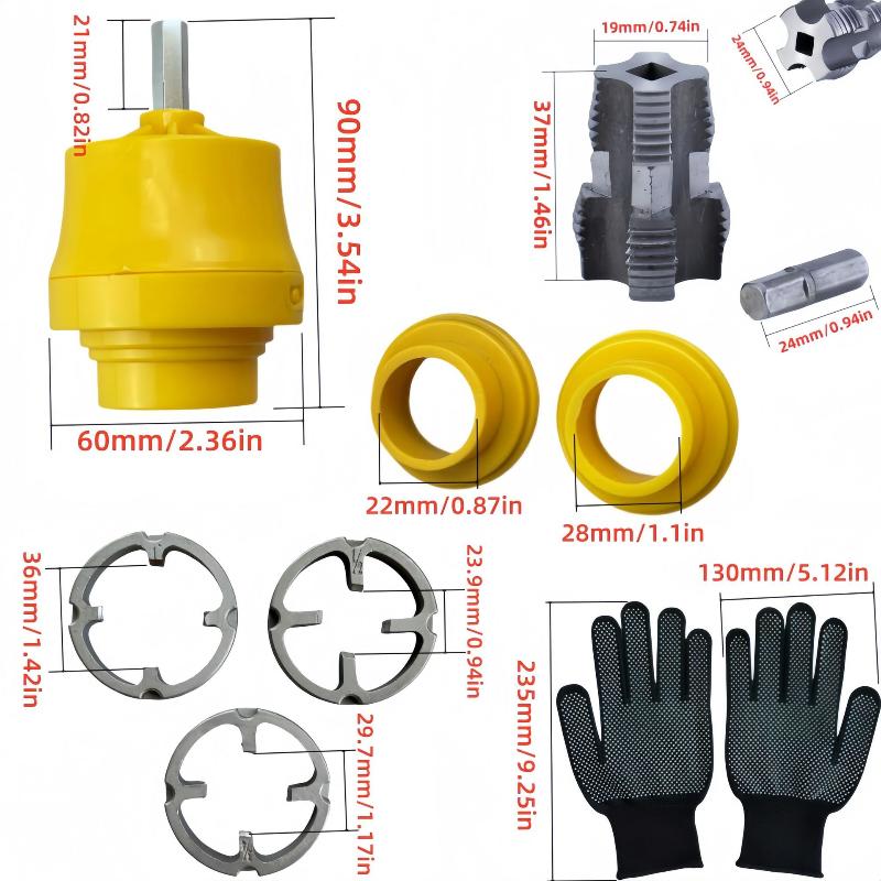 Integrated Internal And External Thread Pipe Threading Tool For 1/2-Inch Ppr Pipes With Taps And Dies For Thread Cutting